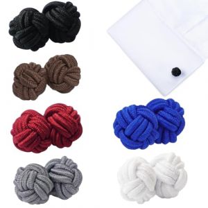 Bouton de Manchette Homme - Bouton manchette homme, Coffret Cadeau &Eacute;l&eacute;gant de 6 Paires (Rouge Bordeau, Bleu Royal, Marron Fonc&eacute;, Gris Anthracite, Noir, Blanc) (wuhanshichenlingyanshangmaoyouxiangongsi, neuf)