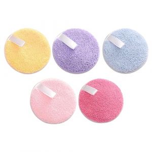 FOMIYES 5pi&egrave;ces Lot De &Eacute;ponges &agrave; Maquillage Rondes Pour Nettoyage Visage Et Application Cosm&eacute;tique Uniforme (Family&Personal, neuf)