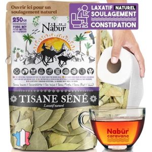 250 gr Tisane Feuille de S&eacute;n&eacute;, D&eacute;tox C&ocirc;lon, Tisane Th&eacute; Laxatif, Sans caf&eacute;ine, Sans additifs - NAB&Uuml;R (Biodune Riviera, neuf)