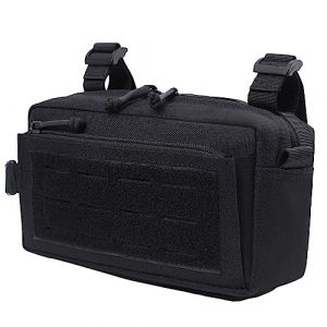Azarxis Poche Molle Pochette EDC Sacoche Militaire Trousse de Secours Sac Tactique pour Jeu de Guerre CS Randonn&eacute;e Escalade (04 Noir) (Azarxis (FR), neuf)