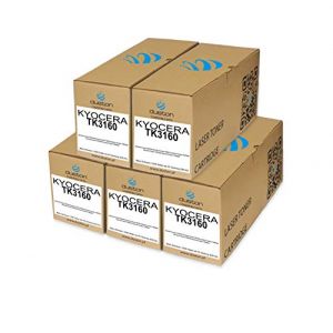duston 5X TK3160, TK-3160 Toner Noir Compatible avec Kyocera Ecosys P3045dn P3045n P3050dn P3055dn P3060dn (duston, neuf)