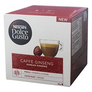 Nescafé Dolce Gusto Caffé Ginseng Ginseng coréen café en capsules 16 capsules (Webury France, neuf)