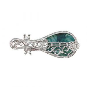 Pince à cheveux unique instrument chinois Pipas avec encres artistiques peinture pour costume Han cheveux décors de cheveux pince à bec de canard pour tous les jours (taoshengyuanshangyemaoyiyouxiangongsi, neuf)