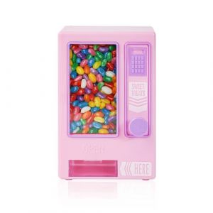 YOBRO Distributeur de bonbons, distributeur automatique manuel pour bureau, distributeur de mini bonbons, cadeau d'anniversaire et de No&euml;l pour filles, cadeau pour amies, petites amies (rose) (YOBRO GIFTS EU, neuf)