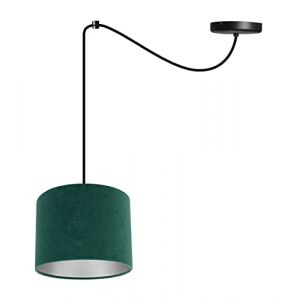 Light-Home Milan Spider Abat Jour Suspension Luminaire Lustre Araign&eacute;e - Moderne Abat Jour Plafond - Mat&eacute;riel - &Agrave; 1 Lumi&egrave;res - Vert et Argent (Light-home, neuf)
