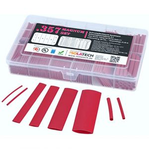 ISO-PROFI® 357 pcs Magnum Box Gaine Thermorétractable assortiment Set Ratio 2: 1 rouge (ISOLATECH-DE, neuf)