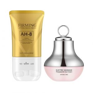 Appareil de Raffermissement du Cou - Appareil de Massage Électrique avec Crème Hydratante pour le Contour des Yeux | Lotion Visage Non Grasse Nourrissante Peau Sèche Femme Nuit Jour Maison Voyage (yinsit, neuf)