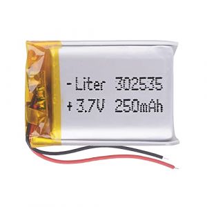 Batterie 302535 LiPo 3.7V 250mAh 0.925Wh 1S 5C Liter Energy Battery pour l'&eacute;lectronique Rechargeable T&eacute;l&eacute;phone Portable Smartwatch GPS - Ne Convient Pas &agrave; la Radiocommande 37x25x4mm (250mAh|302535) (theStock&reg;, neuf)