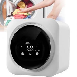 Lave-Linge Mural, Mini-Lave-Linge 3,5 L, Tambour En Acier Inoxydable, éCran Tactile Led, Plusieurs Modes De Lavage, SystèMe Anti-Chute Intelligent Pour Petits VêTements, Sous-VêTements Et Chaussettes (ZHIXU Co, neuf)