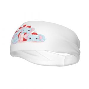 Joli petit éléphant jouant dans un coffret cadeau. Bandeau de sport antidérapant et absorbant pour homme et femme, idéal pour la gym, le basket-ball, le yoga. (ruianshihuichenjiayouzhanguanliyouxiangongsi, neuf)