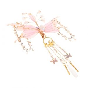 LOORGVEL &Eacute;l&eacute;gante Barrette R&eacute;tro avec Pendentif &agrave; Glands Accessoire Cheveux Chinois L&eacute;ger et Confortable pour Costume Asiatique Cosplay Mariage F&ecirc;te (YANJHG, neuf)