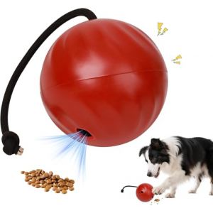 Pet Prime Jouet pour Chien avec Corde - Balle de Nourriture &agrave; Lib&eacute;ration Lente, Balle Sonore Interactive &agrave; 3 Niveaux de Difficult&eacute;, pour Stimulation Mentale et Jeu en Solitaire (Petmoment, neuf)