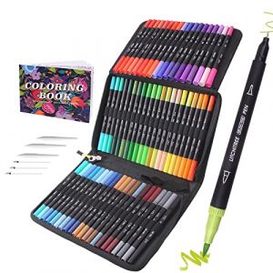 Laconile 72 Marqueurs Feutre Coloriage Adulte, Stylos à Colorier Feutre Pointe Fine pour Enfants Livres de Coloriage (Yanokya, neuf)