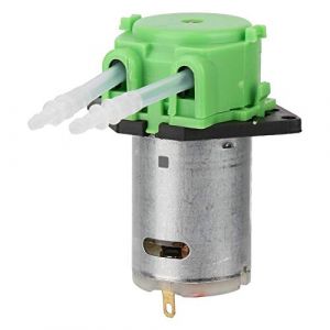 Pompe Péristaltique, 12V Pompe Doseuse Tête de Tube Péristaltique Bricolage Pour l'Analyse Chimique de Laboratoire d'Aquarium(vert 2 * 4) (Zhaojou, neuf)