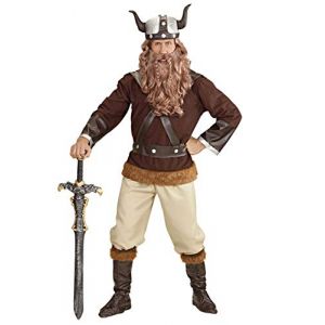W WIDMANN MILANO Party Fashion - Costume Viking Velkan, Barbare, Gaulois, Guerrier, Costumes de Carnaval (DisfraZZes  France, neuf)