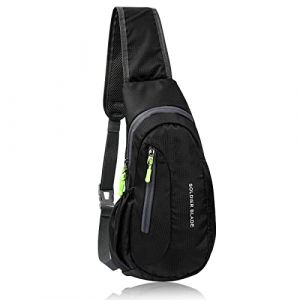 Corpower Sac de Poitrine Homme Sacoche Homme Bandouliere Sac de Sport Poitrine Femme L&eacute;ger &Eacute;tanche Sling Petit Sac &agrave; Dos pour Unisexe pour Randonn&eacute;e Cyclisme Camping Voyager en Plein Air - Noir (TONI MARIE GORE, neuf)