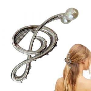 Pince à cheveux en forme de note de musique – Pince à cheveux en métal robuste en forme de clé de sol | Pince à cheveux en forme de clé de sol | Pince à cheveux en forme de note de musique pour (xuelan, neuf)