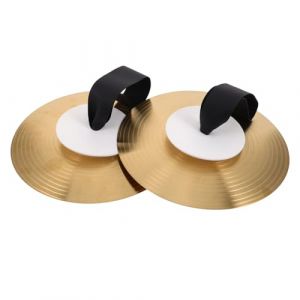 Milisten Cymbale De Spectacle Pour Instrument Portable Métal Accessoire De Danse Musical Pour Main Jouet Percussion Pour Fête (RongO, neuf)