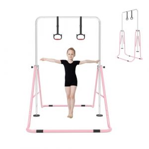 SportBob Barre de Gymnastique pour Enfants, Hauteur R&eacute;glable et Pliable &ndash; avec Anneaux, Barre Horizontale d&rsquo;Int&eacute;rieur pour Filles et Gar&ccedil;ons, &Eacute;quipement de Gym &agrave; la Maison (chunshengwu, neuf)
