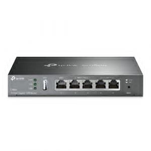 TP-Link Routeur VPN Filaire Multi-WAN (TL-R605) jusqu'à 4 Ports WAN SPI Firewall SMB, routeur Omada SDN intégré, équilibre de Charge, Protection Contre la Foudre (A5 Star, neuf)