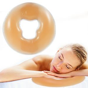 Oreiller en Silicone Doux de Massage pour Le Visage, Relaxation, Repose-tête, Spa, Salon de beauté, Soins de la Peau, Couverture Douce pour Le Visage, Relaxer Le Poids, Coussin de Salon (salmueu, neuf)