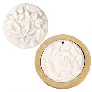 MINISOISO 2 Pcs Diffuseur D'huiles Essentielles Pierre avec 1 Boîte à Parfum en Bois, Galet Diffuseur Huile Essentielle pour Chambre à Coucher, Salon, Salle de Bain, Bureau et Voiture (TEKTONIX LTD, neuf)