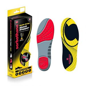 Sorbothane Double Strike Insoles - Red/Grey, Size 10 EU 44-45 (Maxx Bodycare, neuf)