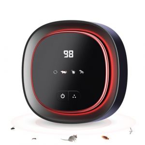 Ultrason Souris et Rats, 4 Modes Repulsif Souris et Rats Ultrason Puissant, 360&deg; Ultrasons pour Rats Int&eacute;rieur, 300 M&sup2; R&eacute;pulsif Ultrason Souris Moustiques Cafards pour Insectes, Rongeurs, Mouches (hongjiakeji store, neuf)