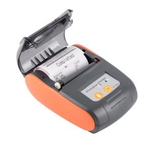Socobeta Imprimante Thermique sans Fil USB d'imprimante de Ticket de re&ccedil;u Bluetooth 4.0 avec Batterie Lithium-ION Rechargeable 1500mAh 7.4V(Prise UE Orange) (Xinjier-EU, neuf)