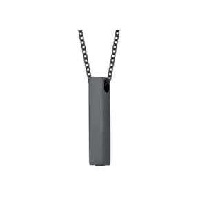 U7 Collier Urne Funéraire Chat Noir Personnalisable Pendentif Barre Verticale Ouvrable avec Chaîne Ajustable Offerte 50cm/2.5mm Bijou Accessoire Cinéraire (HMDEU, neuf)