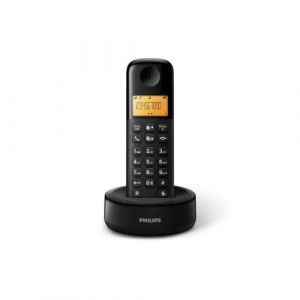 Philips D16 Téléphone sans Fil d'intérieur Simple (DECT) - Noir (FMCOBUSINESS, neuf)