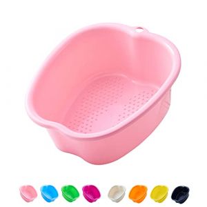 AXLOFO&reg; Grande Bassine Plastique - Spa Bain de Pied Bassin, Baignoire de Soins Des Pieds pour P&eacute;dicures/D&eacute;tox/Massage pour Relaxant, Grand Bol 37cm/14,5" (pink) (AXLOFO-EU, neuf)