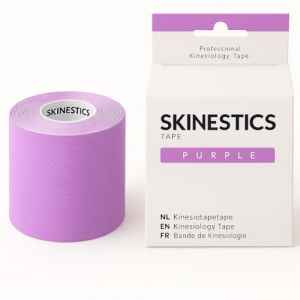 Skinestics | Bandes de Kin&eacute;siologie Violet | 600cm x 5cm | Genou, Cheville, Hallux Valgus | K Tape, Strap Sport, Leukotape | Kinesio Tape & Bande Strapping Adh&eacute;sif | Ruban Athl&eacute;tique &Eacute;lastique (House of Healthbrands, neuf)