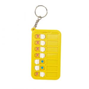 Mini porte-clés avec tableau de tâches, porte-clés de voiture, planificateur quotidien, tableau noir, calendrier, accessoires pour porte-clés (Syanjin, neuf)