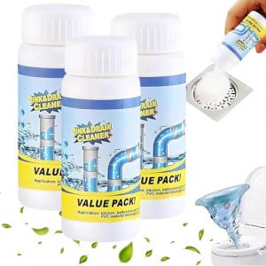 2026 Déboucheur Pro, Deboucheur Canalisation, Agent De Dragage De Canalisations, Nettoyant Puissant Pour Canalisation, Poudre Nettoyante, Pour Cuisine Et Salle De Bain (3 PCS) (xiaochengezahuodian, neuf)