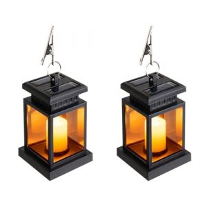 Lanterne Fun&eacute;Raire R&eacute;Sistante Aux Intemp&eacute;Ries, Lanterne Solaire Exterieur Fun&eacute;Raire, Suspension &eacute;Clairage De Cimeti&egrave;Re Lanterne Bougie, Avec Bougies Led, Pour &eacute;Clairage Fun&eacute;Raire Et Cadeaux (F) (Flanliy-EU, neuf)