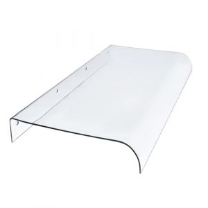 140cm 190cm 80cm 250cm 300cm Auvent de Porte d'entr&eacute;e en Polycarbonate Marquise de Porte abri banne Porte Exterieur Marquise de Protection (Size : 50x110cm) (MMZj, neuf)