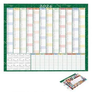 Calendrier Mural 2026 - Grand Agenda Mural Avec &Eacute;tiquettes Autocollantes Et Rep&egrave;res 73 X 51 Cm - Agenda Quotidien,Pour &Eacute;tudes T&acirc;ches M&eacute;nag&egrave;res Sport Travail Vacances (limaoma, neuf)