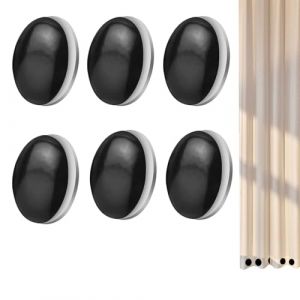 WQNNQW 6 Pi&egrave;ces Poids Rideaux Ext&eacute;rieur,Poids pour Rideaux Ext&eacute;rieur,Aimant pour Rideaux,Poids Nappe De Table Exterieur,Poids Rideau,Poids pour Nappe,Bas Alourdi(Noir) (YunLangShiJiu, neuf)