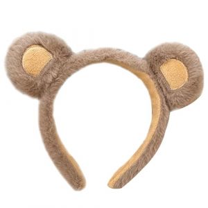 Serre-t&ecirc;te oreilles d'ours, serre-t&ecirc;te oreilles d'ours en peluche marron, serre-t&ecirc;te oreilles d'ours moelleux, accessoires de costume de f&ecirc;te d'animaux pour d&eacute;guisement quotidien, photographie ((Livraison rapide en 10-14 jours) TIMIFUN, neuf)