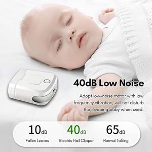 Coupe-ongles &eacute;lectrique pour b&eacute;b&eacute;, Coupe-ongles pour b&eacute;b&eacute;, 40db &agrave; Faible Bruit, Rechargeable pour B&eacute;b&eacute;s, Enfants, Adultes et Personnes &acirc;g&eacute;es (Gulaer, neuf)