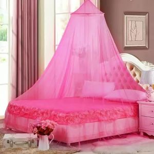 SUAVER Moustiquaire de lit, forme de d&ocirc;me, &agrave; suspendre, pour voyage, ciel de lit, moustiquaire &agrave; mailles fines comme protection contre les moustiques, moustiquaire (ROSEO, S) (SUAVER Direct, neuf)