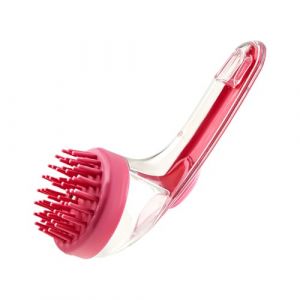 Dog Bath Brush, Cat Bathing Massage Scrubber, 7.09x2.76x2.95 Inches Gentle Pet Grooming Tool with Built-In Soap Dispenser for Kittens Puppies Home Travel Beach Swimming Pool Clean Care (haiend, neuf)