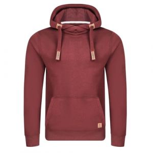 Riverso RIVniklas Pull &agrave; Capuche pour Homme avec Capuche et Poche Kangourou, col crois&eacute; r&eacute;gulier, uni, Coton, Gris, Marron, Vert, Rouge, Bleu, Noir, S, M, L, XL, 2XL, 3XL, 4XL, 5XL - Rouge - XXXXXL (Jeans-direct, neuf)