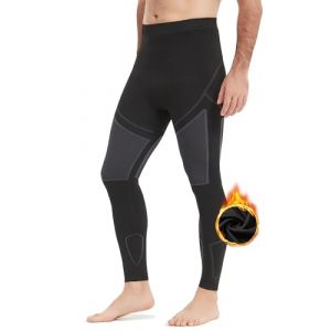 NOOYME Collant Thermique Homme sous Pantalon Thermique Homme Caleçon Long Chaud sous Vetement Thermique Homme à Séchage Rapide Legging Homme pour Le Ski Course à Pied (ChengYou-Q, neuf)