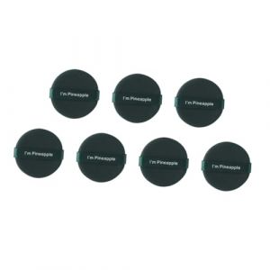 UKCOCO Lot De 7 &Eacute;ponges &agrave; Maquillage Doubles Faces 5 Cm Pour Poudre S&egrave;che Et Humide, Non-latex, Couleur Verte, Compatibles Visage, Utilisation Professionnelle Et Quotidienne (Fruitscher, neuf)