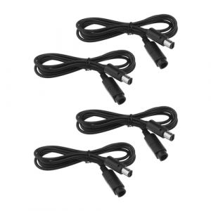 YINETTECH 4pcs Câbles d'extension Joypad 1.8m Câble d'extension Contrôleur de Console de Jeu Compatible avec Nintendo Gamecube Wii Rallonge de Contrôleur de Manette de Jeu (E-NETTECH, neuf)