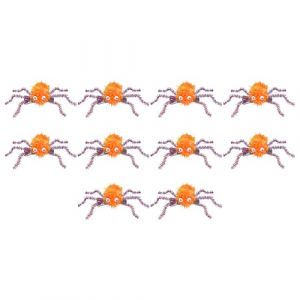 SLXLYH Lot de 10 pinces à cheveux araignées d'Halloween pour enfants et adultes - Barrette à cheveux latérale pour femme - Épingle latérale pour festival (orange) (anbeidianzi, neuf)