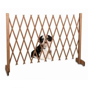 maxxpro Barrière de Chien en Bois - Largeur Extensible 30-140 cm - Barrière Autoportante pour Chiens (MaxiMondo, neuf)
