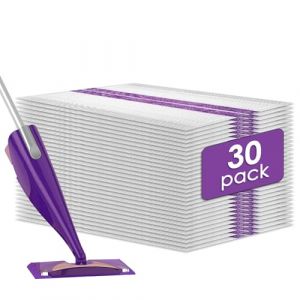 (30 pièces) Tampon de Nettoyage Jetable Compatible avec Swiffer WetJet, Tampon de Remplacement pour le Nettoyage par Pulvérisation, Tampon de Nettoyage Multi-Surfaces pour le Nettoyage des Sols. (MIBUMIKI-FR, neuf)